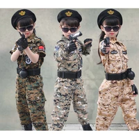100 170cm children boys carnival birthday gift military uniform teenager army suit cambat jacket halloween cosplay costume