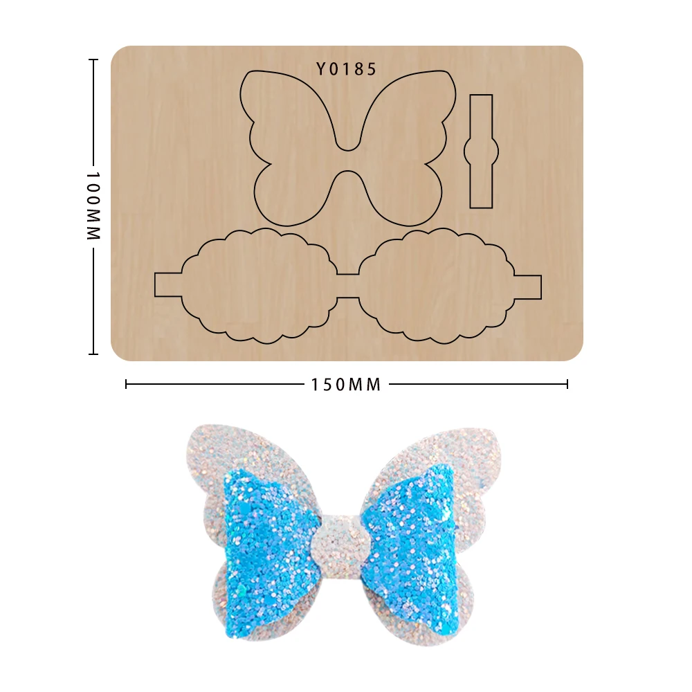 

Lace Bow Scrapbook Wooden Mold Leather Mold Die-cut Handmade Crafts Suitable For Common Big Shot And Sizzix Machines
