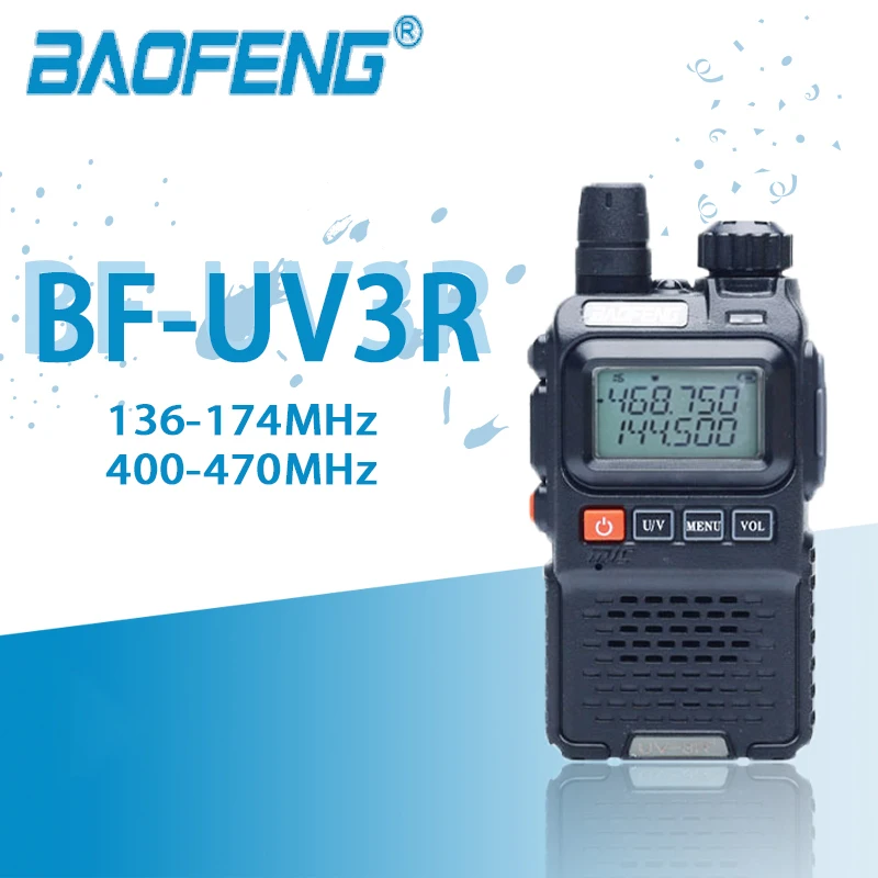 Мини-рация Baofeng UV 3R UV3R 3rplus PLUS, портативная Двухдиапазонная портативная Любительская рация, Портативный FM-приемопередатчик, приемопередатчи...