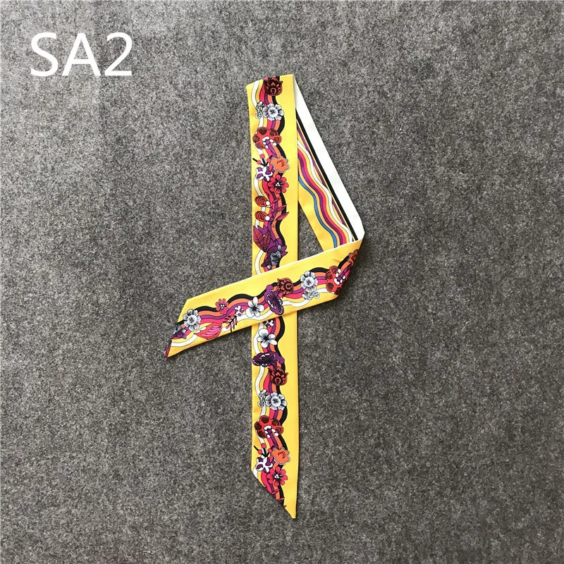 Классическая Ретро сумка с цветочным принтом шарф маленький шелковый для женщин