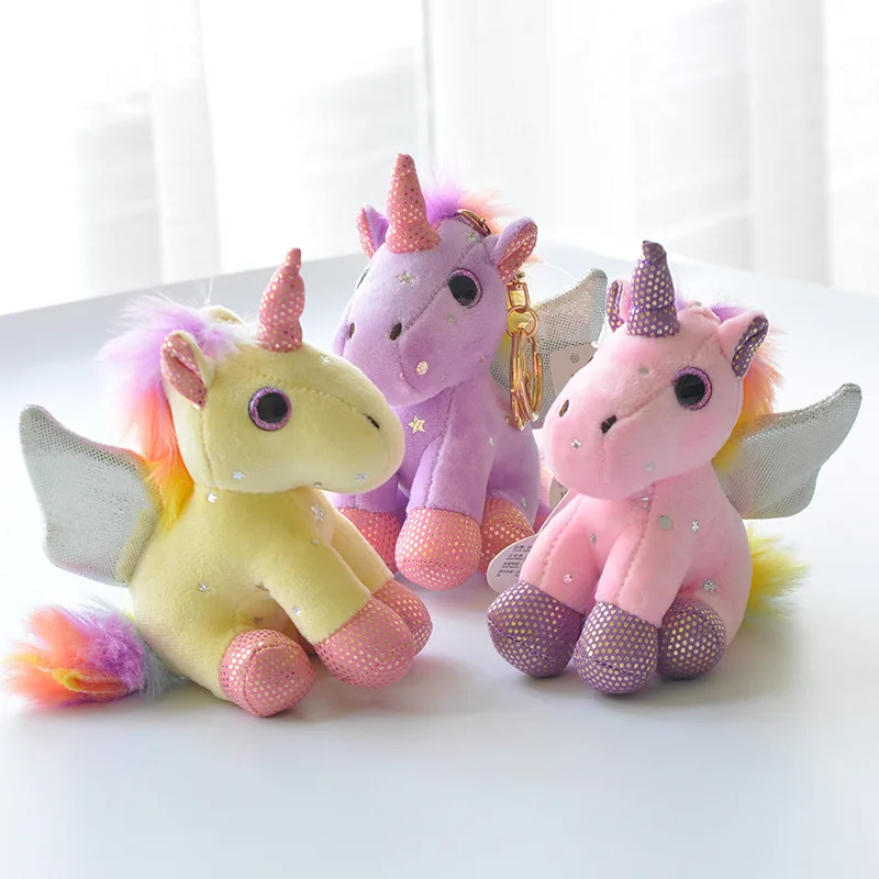 

Kawaii Angel Unicorn Backpack Pendant Keychain Accessories Plush Doll Christmas Gift Birthday Gift Plush Toy