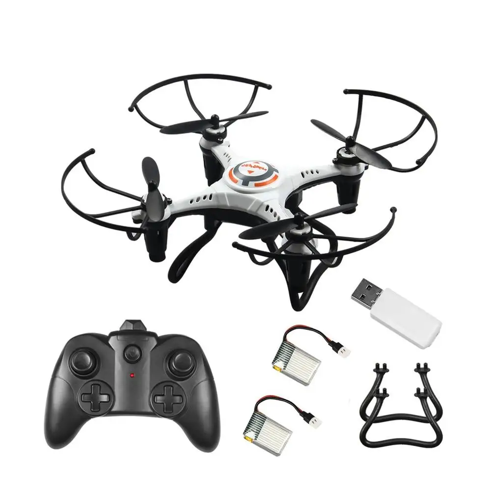 white 2bat JX815-2 мини дрона с дистанционным управлением 2,4 ГГц 4-канальном пульте дистанционного управления Управление Дрон 360 Rolling Безголовый режим RC самолета со штативом подарок для детей - Цвет: white 2bat
