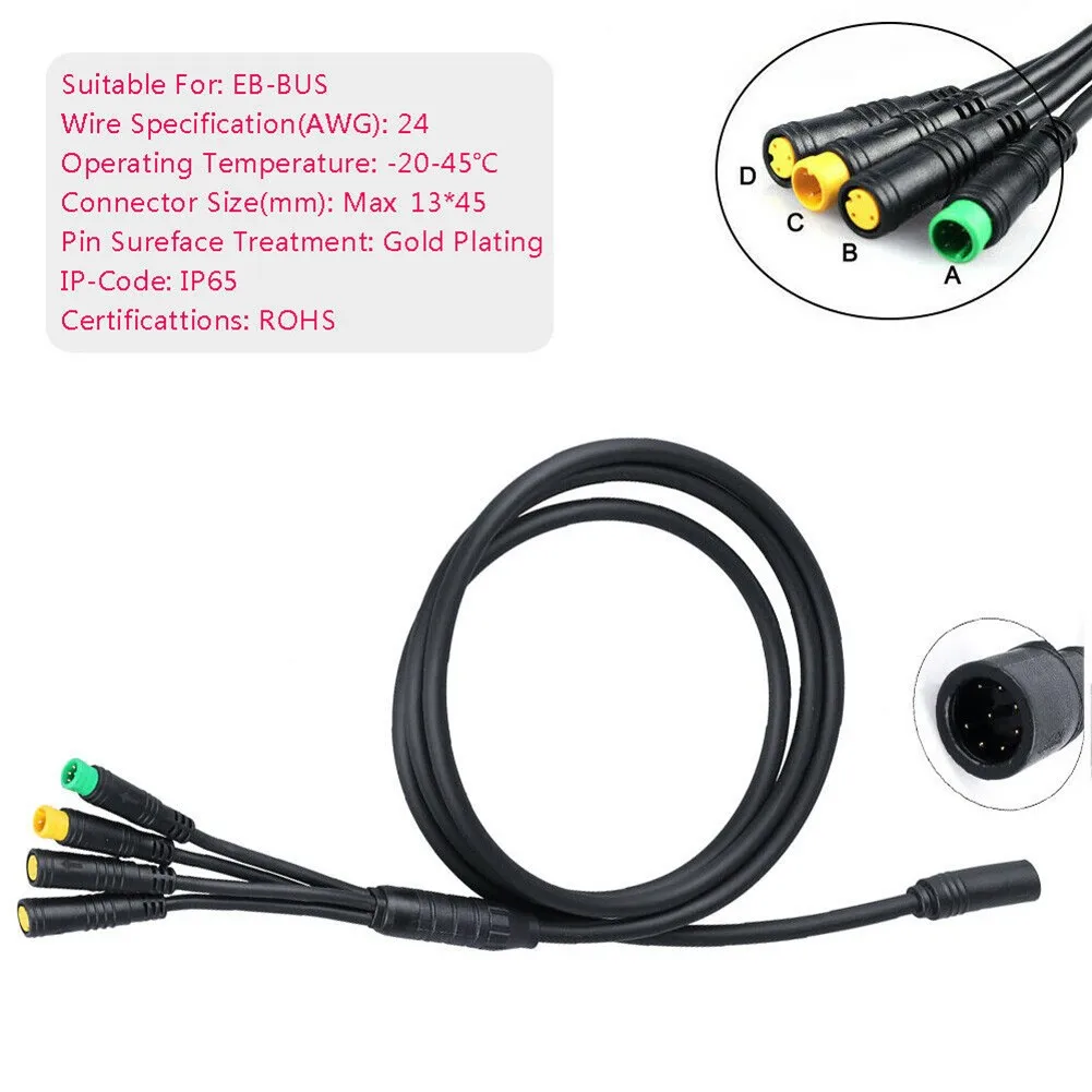 Удлинительный кабель для электропроводки Bafang BBS01/BBS02/BBSHD 1T4 1 м шт. | Спорт и