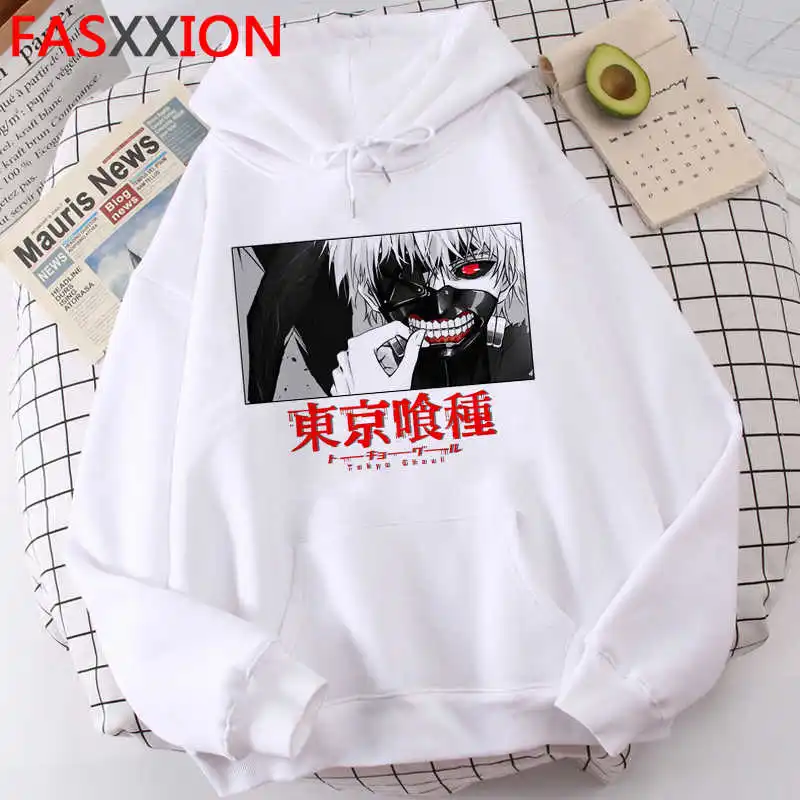 

Женский пуловер с принтом, Токийский Гуль, большого размера, размера плюс