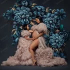 Изготовленное на заказ платье из тюля с оборками в несколько рядов платье для беременных и пышное женское платье для детей Одежда для мамы и ребенка
