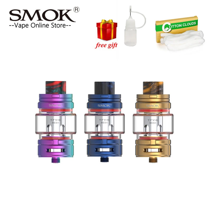 SMOK TFV16 бак 9 мл емкость Топ заполнения электронная сигарета атомайзер 510 нить