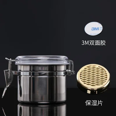 Модная Серебристая трубка из нержавеющей стали табачная коробка банка для