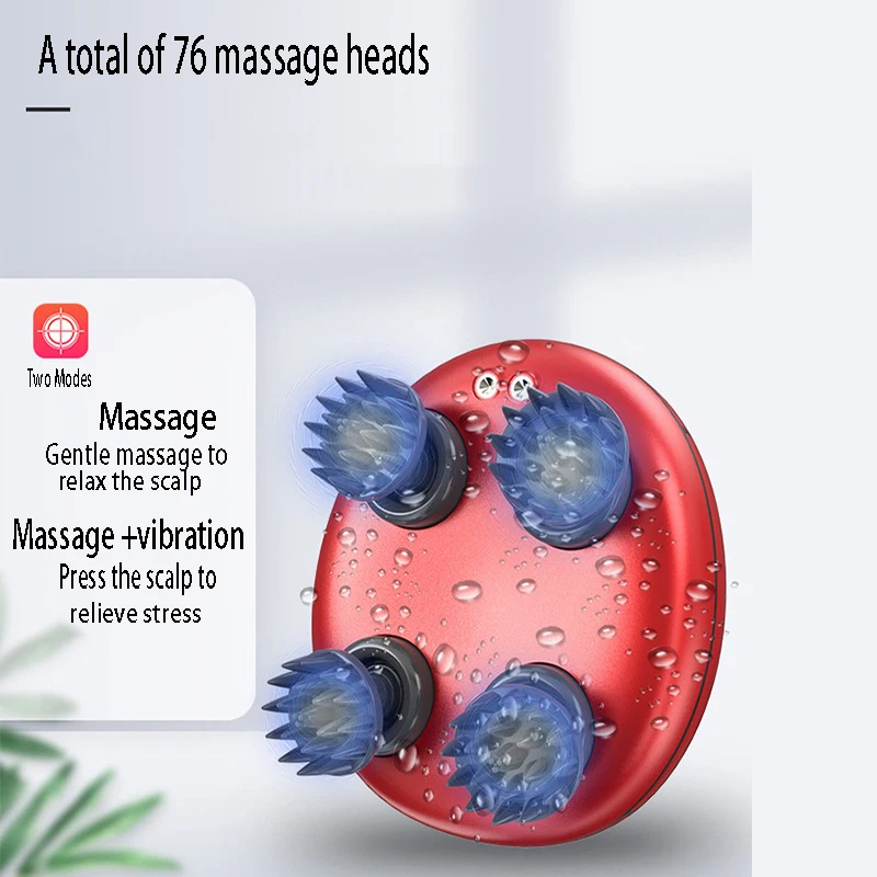Массажер для головы Электрический массаж тела предотвращает вибрацию волос