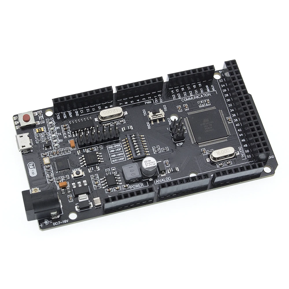 Mega2560 + Wi Fi R3 ATmega2560 ESP8266 (32 Мб памяти) с поддержкой CH340G в виде CH340G. Совместимость Mega