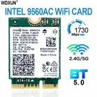 Двухдиапазонная беспроводная Wi-Fi карта Intel 9560 2,4g5 ГГц bluetooth 5,0 802.11ac m.2 cnvi Intel 9560ngw