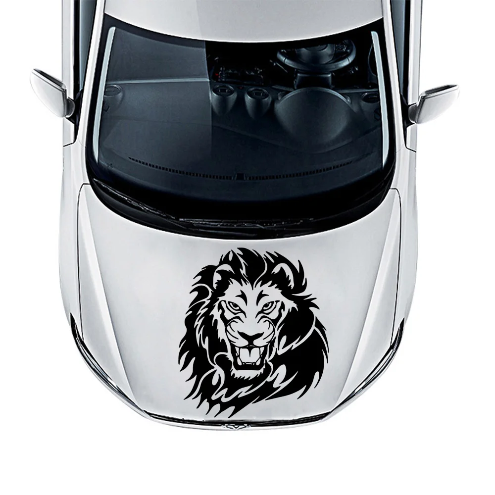 Автомобильная наклейка в виде льва для автомобиля с головой украшение на окно