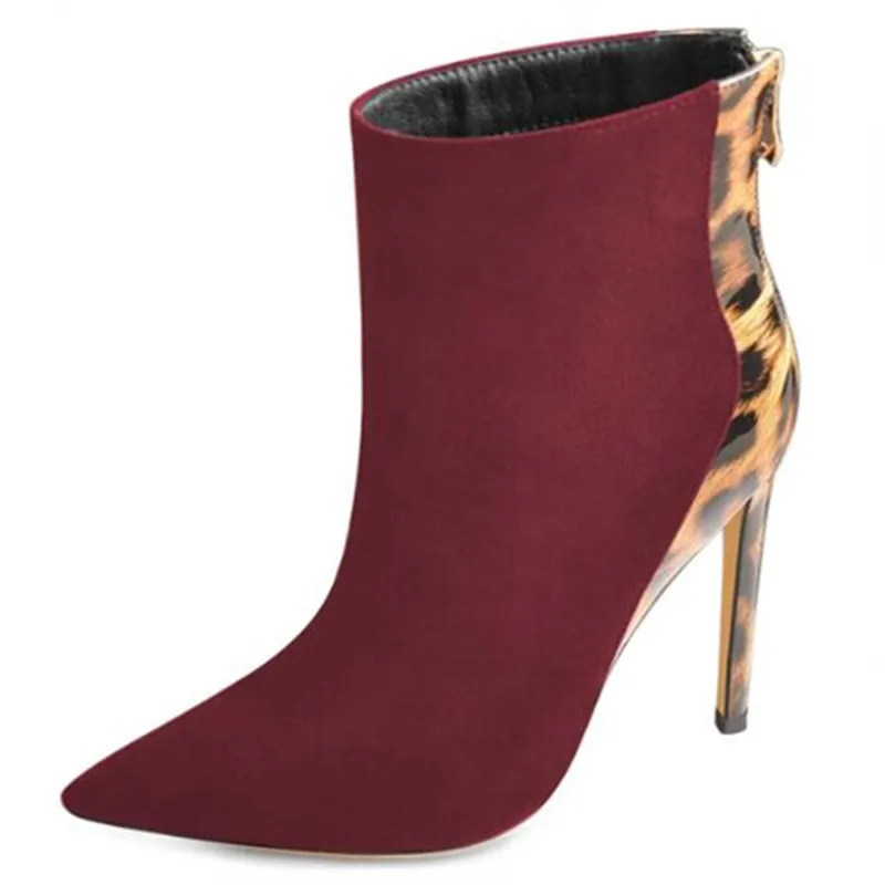 

SHOFOO shoes,Sexy and fashionable women's boots, suede, about 11cm high heel boots, mid- calf boots. SIZE:34-45