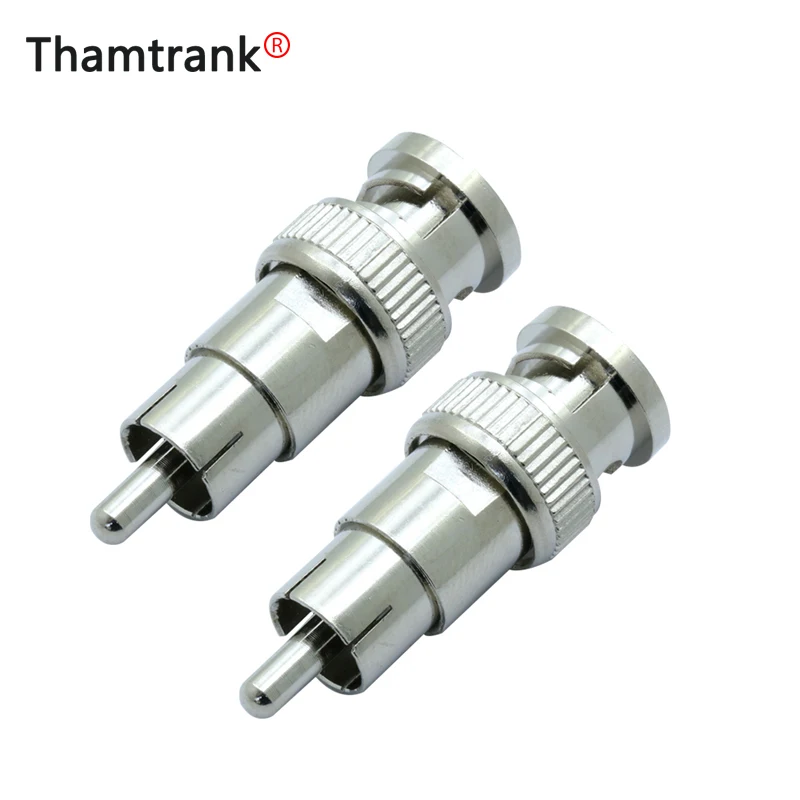 Никелированный металлический Переходник BNC папа RCA 10 шт./лот|Соединители| |