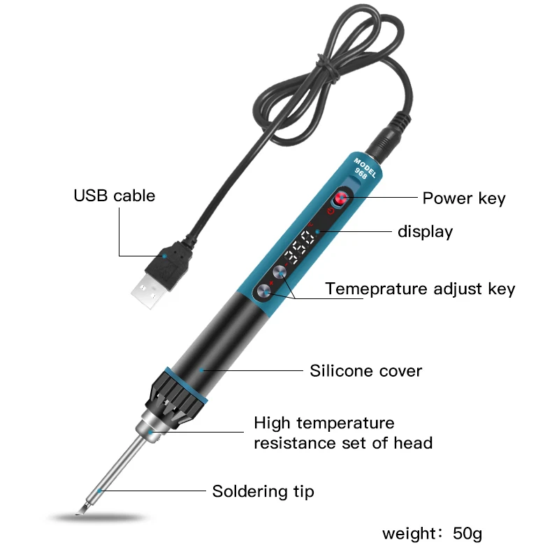 Паяльник CXG 968 с питанием от USB 24 В 230 Вт | Инструменты