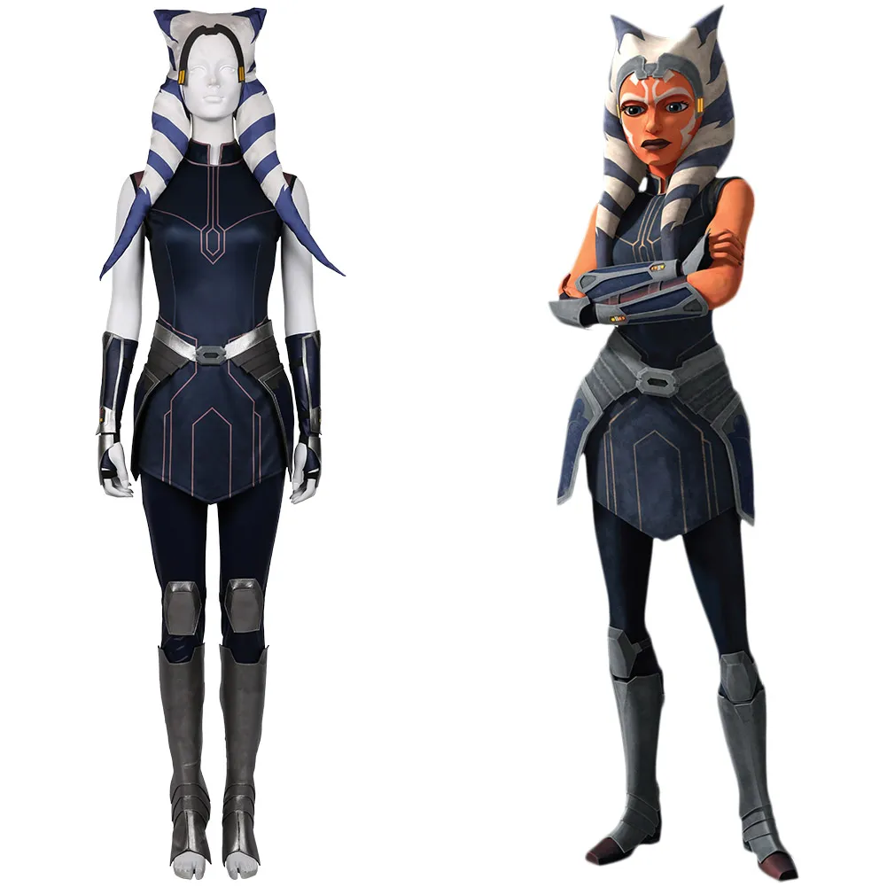 

Star Cosplay Wars: The Clone Wars Season 7-Ahsoka Tano Cosplay Costumes Dress Outfits Halloween Carnival Suit