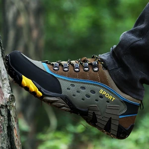 quality unisex hiking shoes brand breathable outdoor men sneakers comfortable non slip hot sale adult sports shoes