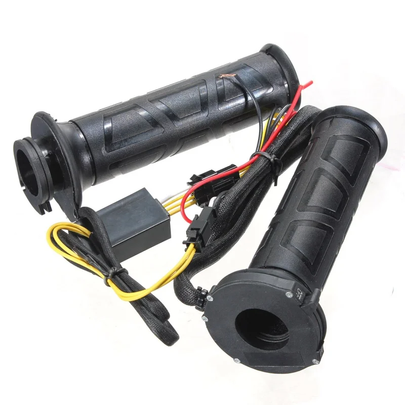 

Seabuy 7/8" Adjustable Motorcycle Heated Grips Motorbike/Bike Handlebar Hot/Warm Hands Black
