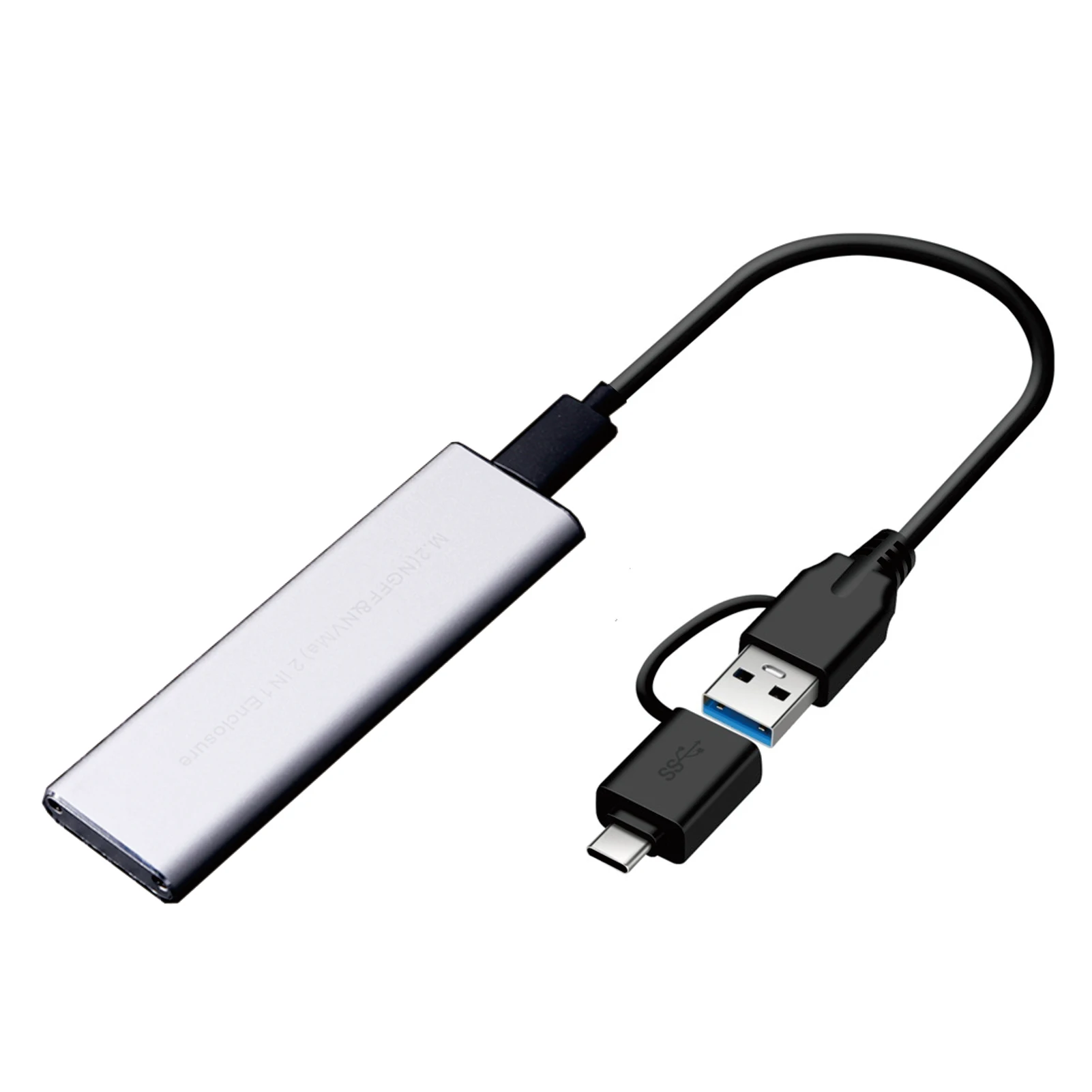 

USB 3.1 Type-C SSD External Box Case Aluminum Alloy M.2 NVME/NGFF Solid State Disk Mobile Enclosure Adapter