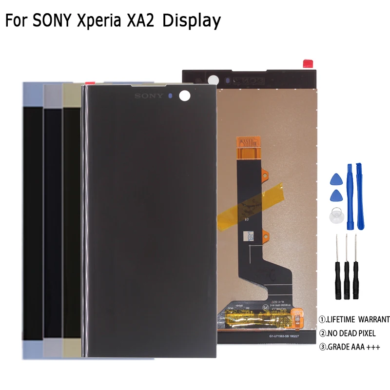 ЖК дисплей для Sony Xperia XA2 дигитайзер сенсорного экрана в сборе SONY LCD H4133 H4131 H4132