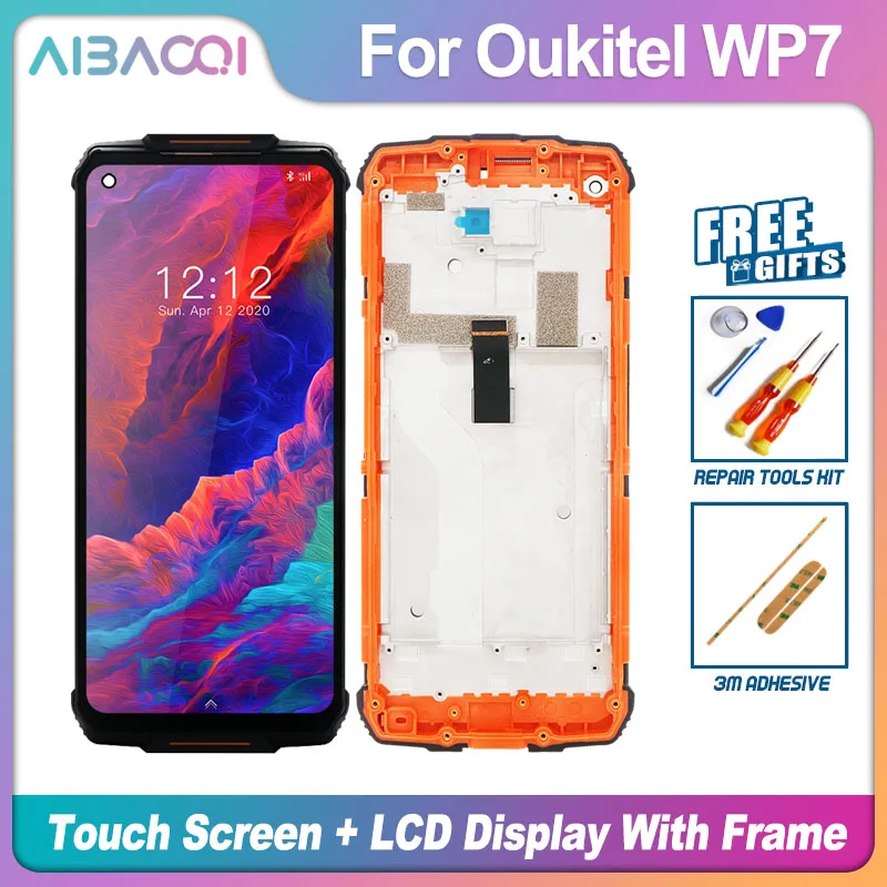 AiBaoQi Новый сенсорный экран + ЖК дисплей в сборе замена для телефона Oukitel WP2/WP5/WP7/WP8