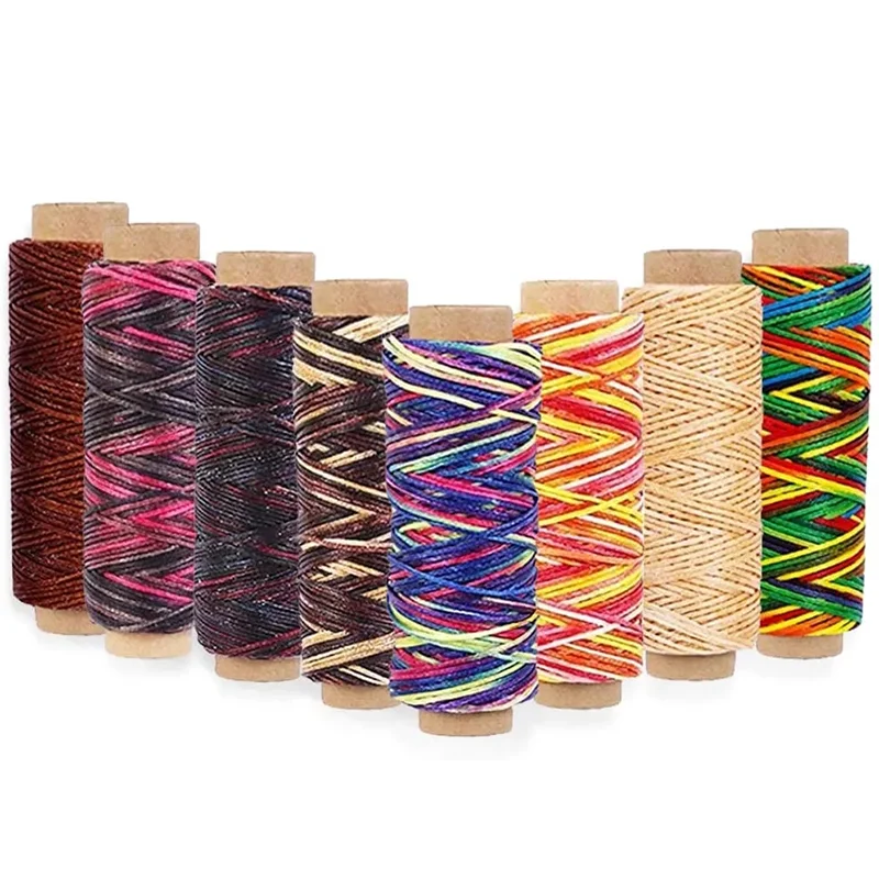 

LMDZ 8 Colors 150D Colorful Waxed Cotton Cord Waxed Thread String Strap Necklace Rope For Jewelry Making For Shamballa Bracelet