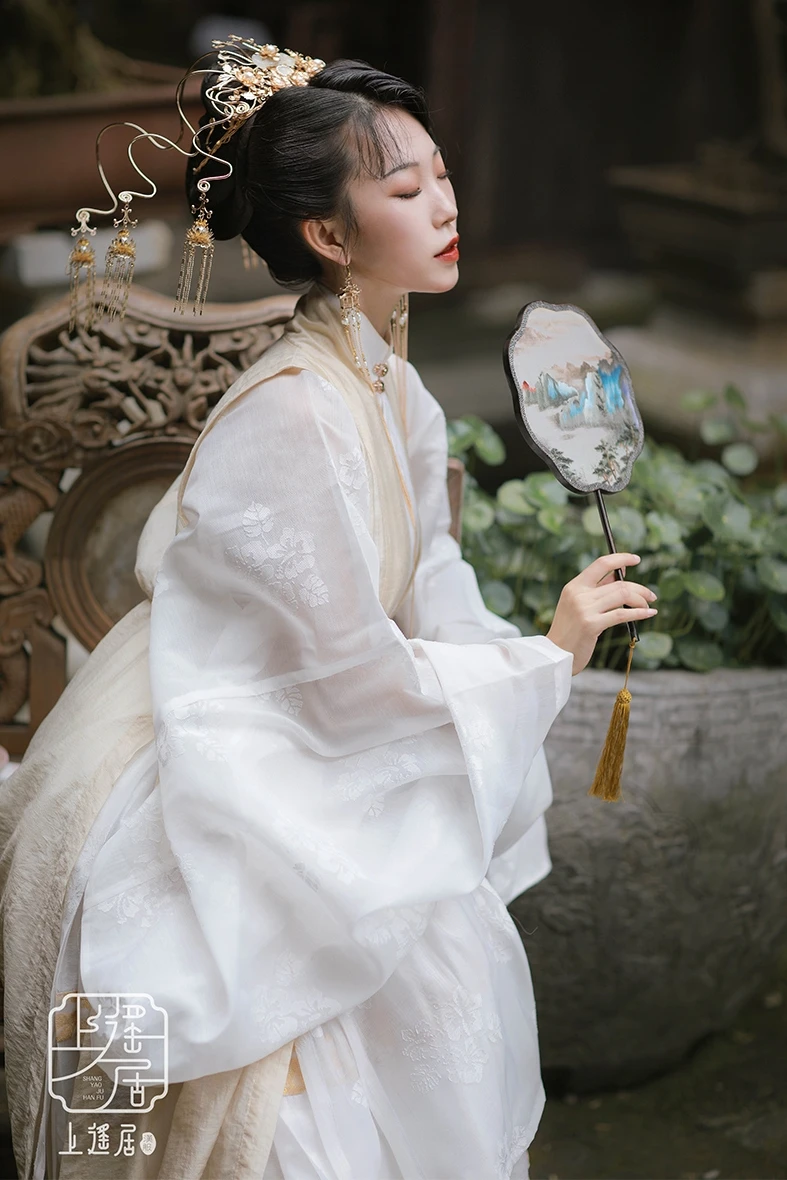 

On remote reside 】 Xia Mi Ming system hanfu original horse faces stickup cloth long gown than a spot 】