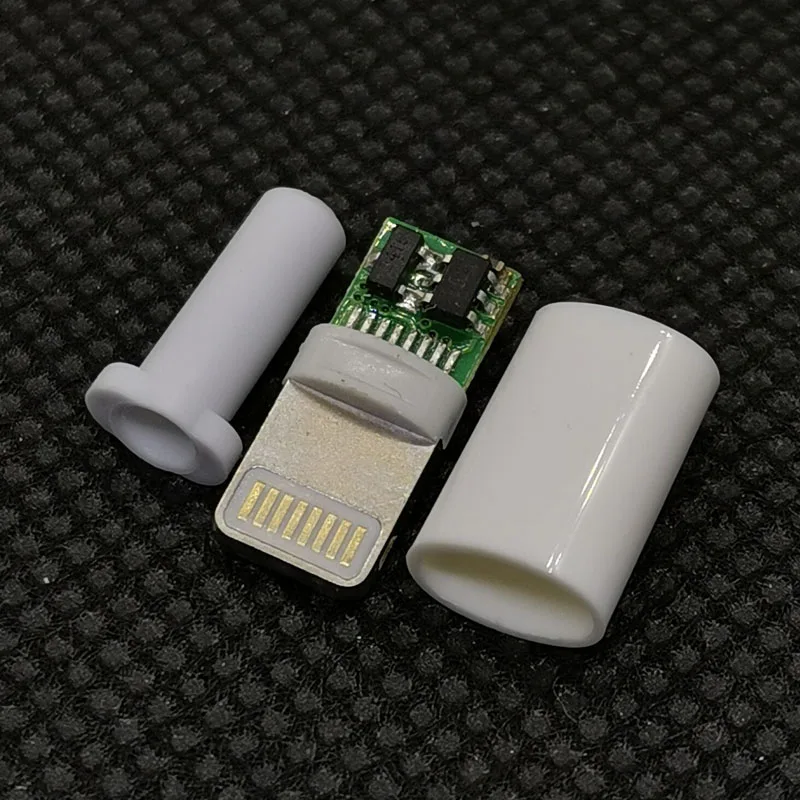 50 компл./лот 3 в 1 DIY освещение 8P штекер с микросхемой IC для iphone 5S / 6 сварной провод |