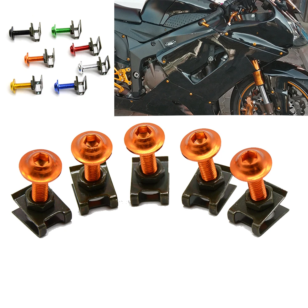 

Aluminium M6 Fairing Bolts Fastener Clips Screw Nuts Motorcycle Accessories Metal Nuts & Bolts For 1190AdventuRe/R 200