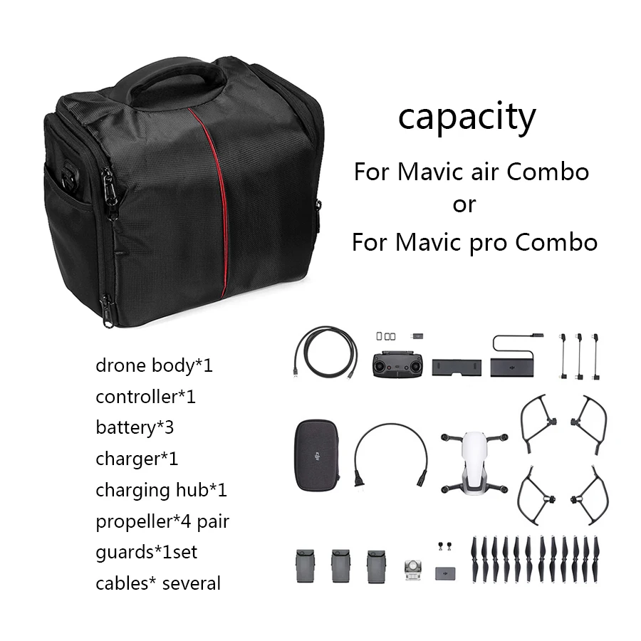 Mavic 2/Air/Pro комбинированный чехол для хранения сумка на плечо портативный пульт дистанционного управления сумка для переноски для DJI Mavic 2 Air Pro Аксессуары