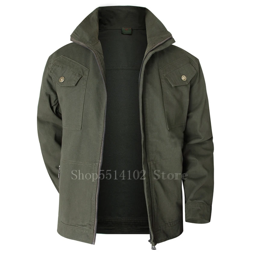 

Cotton Men's Military Jacket Cargo Tactical Camouflage Multicam Combat Uniforms Bomber Soft US Army Outdoor Workwear Airsofts