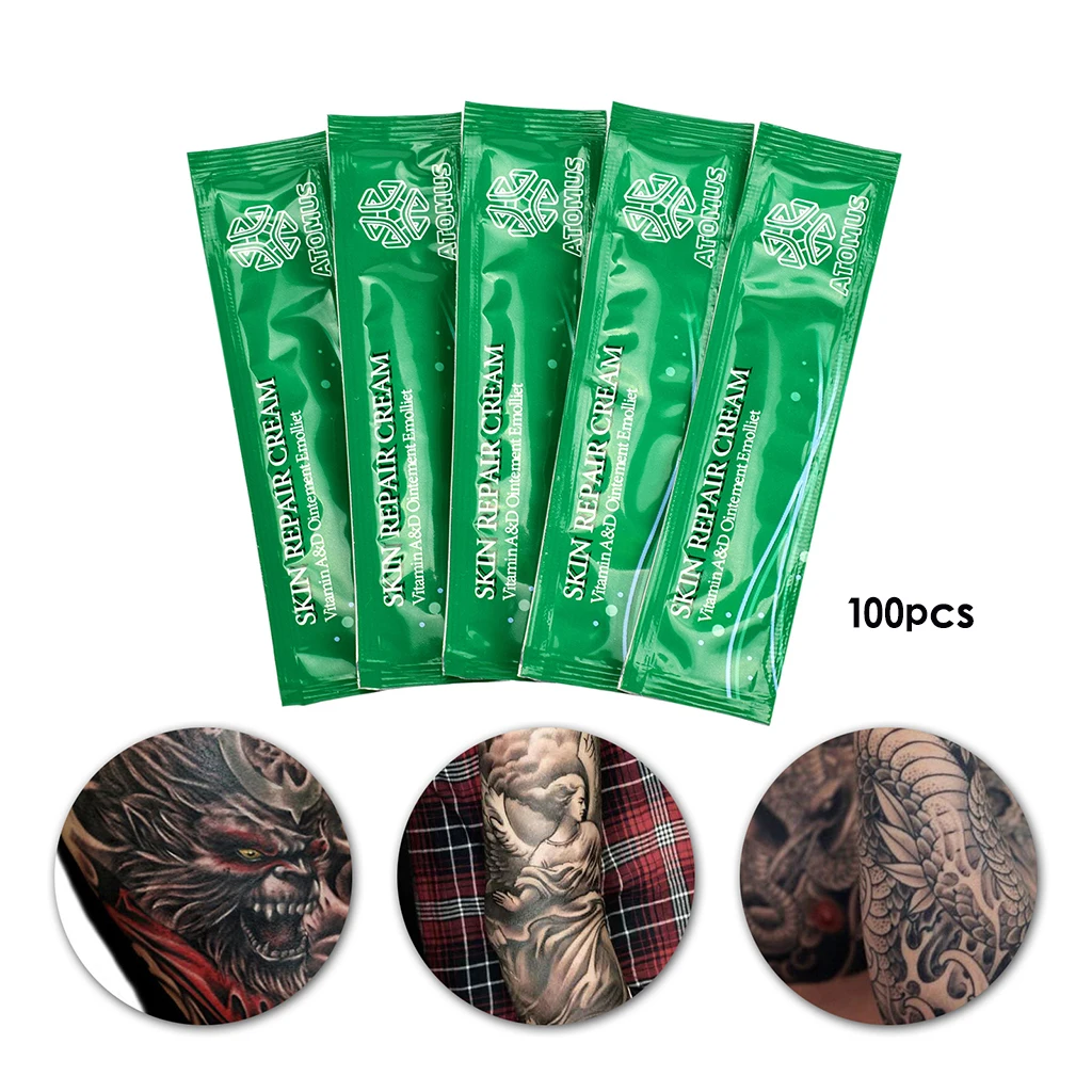 

100Pcs Professional Tattoo Cream Aftercare Repairing Cream Nourish Skin