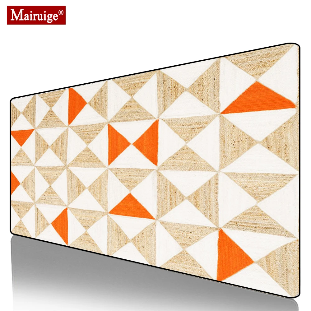 

Persian Rug Geometric Simple Rectangle Mouse Pad XXL Gamer Desk Mat Large Keyboard Pad Gaming MousePad for Laptop Table Pads
