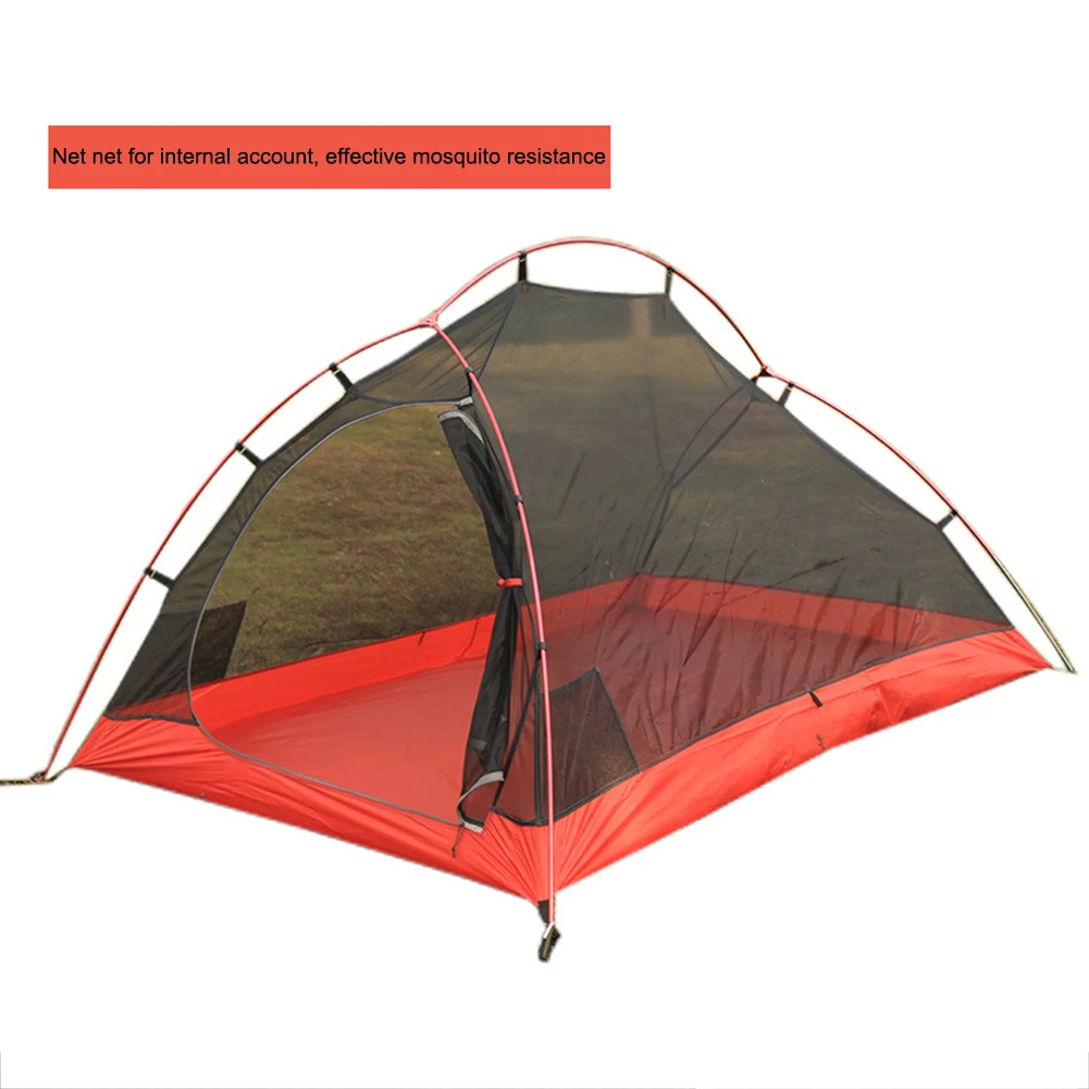 

Upgraded Camping Tent for 2 Person Waterproof Outdoor Hiking Tent 20D 210T Nylon Backpacking Tent With Free Mat