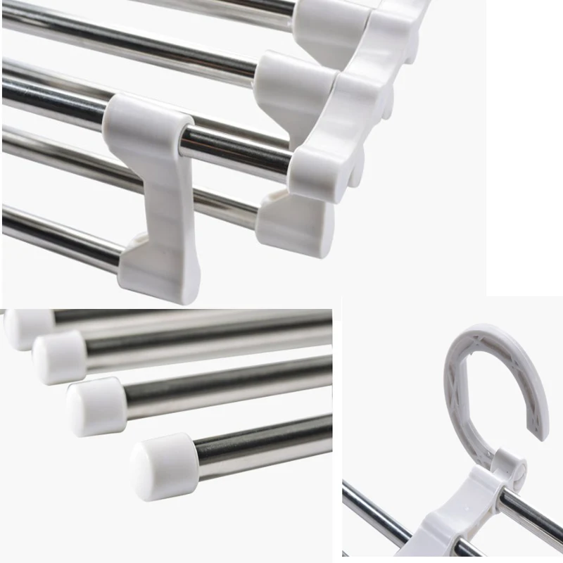 Многофункциональная 5 слойная вешалка для одежды и брюк из нержавеющей