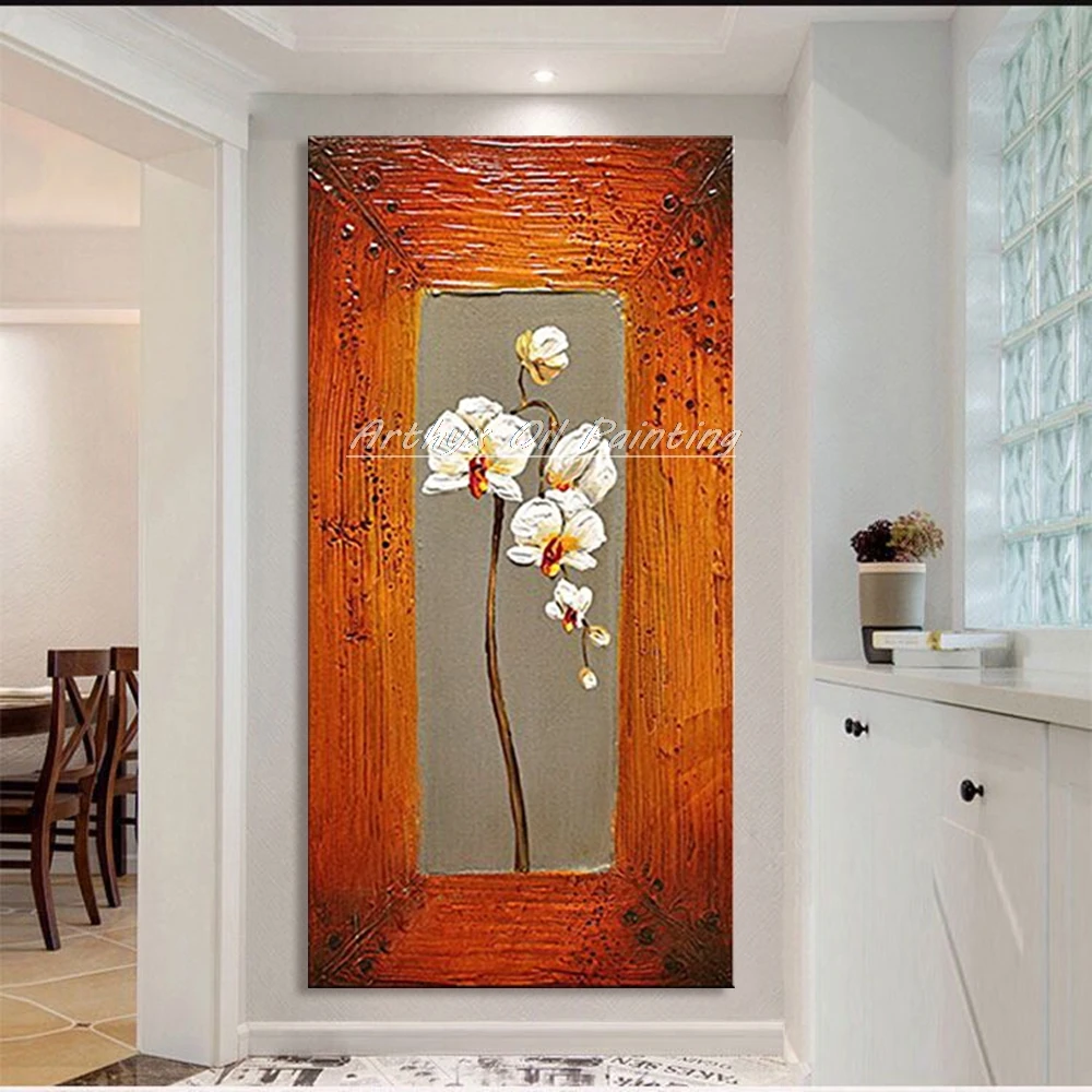 Картины Arthyx ручная роспись цветок гардении картина маслом на холсте современная