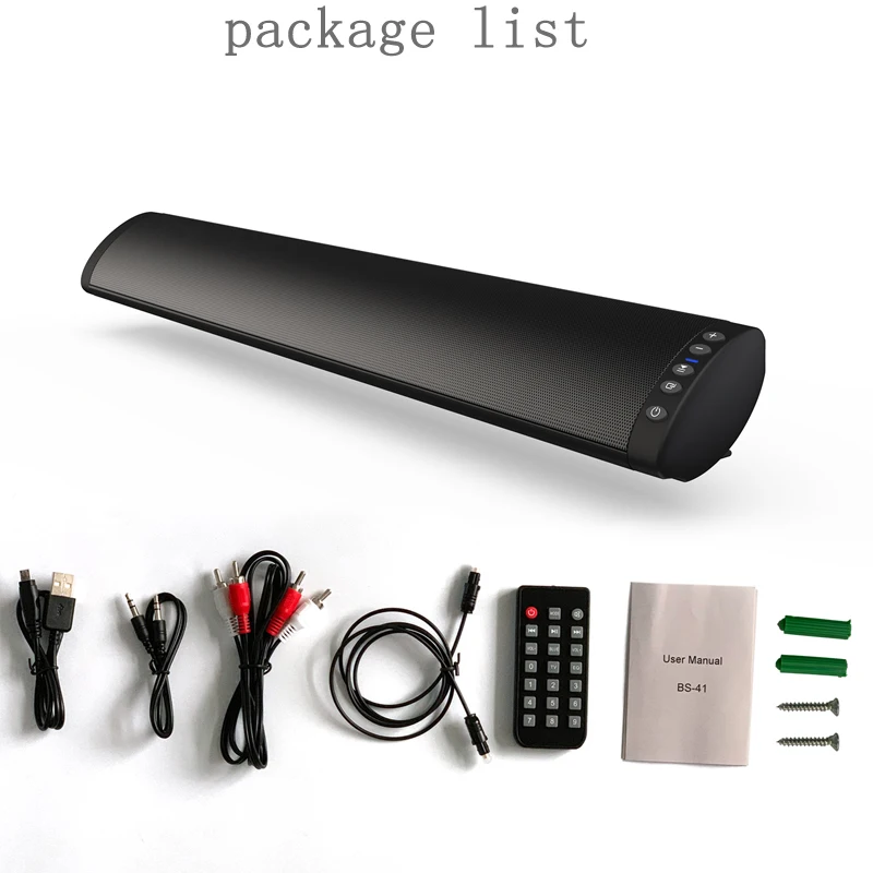 20W Bluetooth5.0TVSoundbar WirelessSpeakerStereoHomeTheater High Fidelity Sound Surround USB Sound System Wall Mount Bar Speaker enlarge