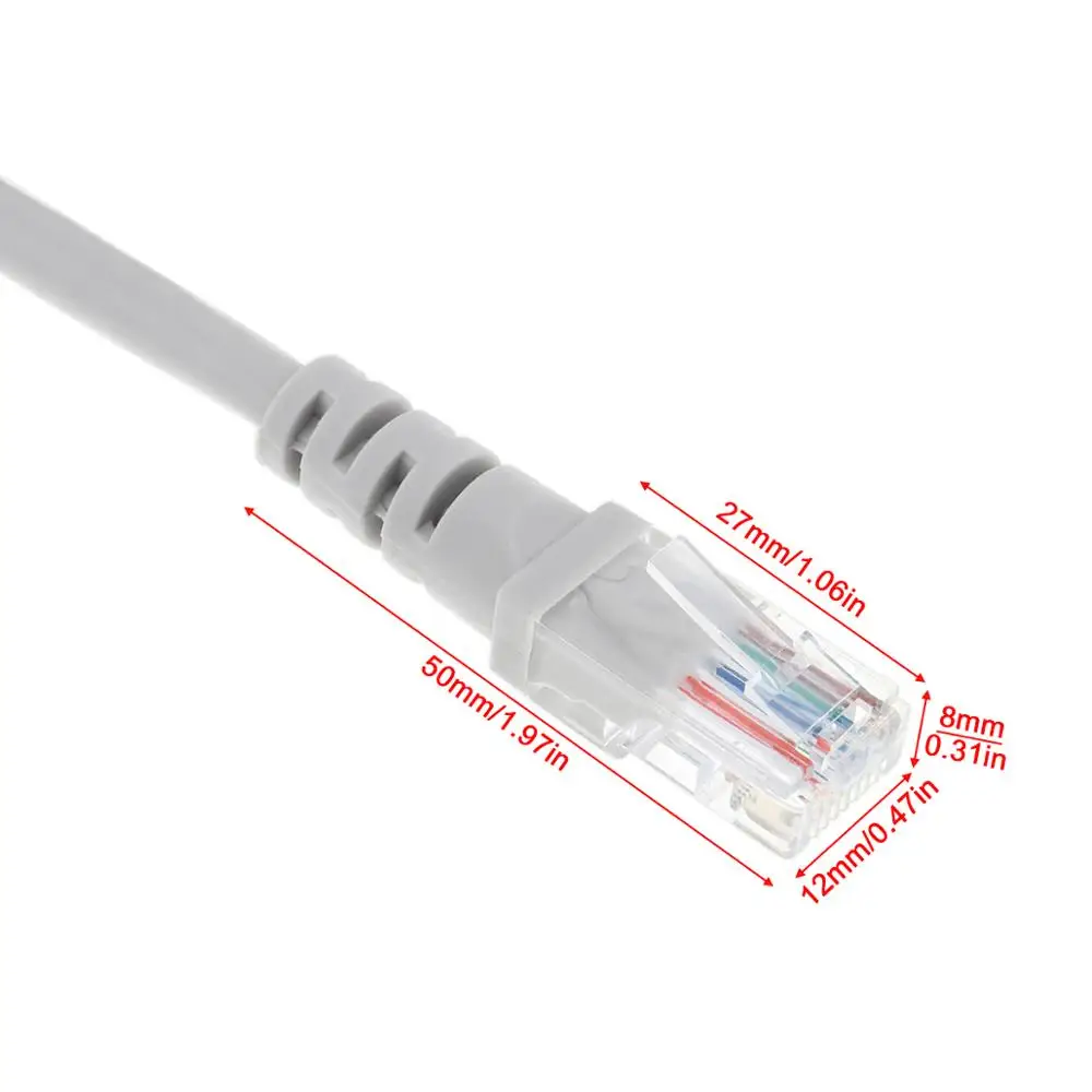 Кабель Ethernet CAT6 из чистой меди высокой скорости 8P8C Круглый провод RJ45 сетевой