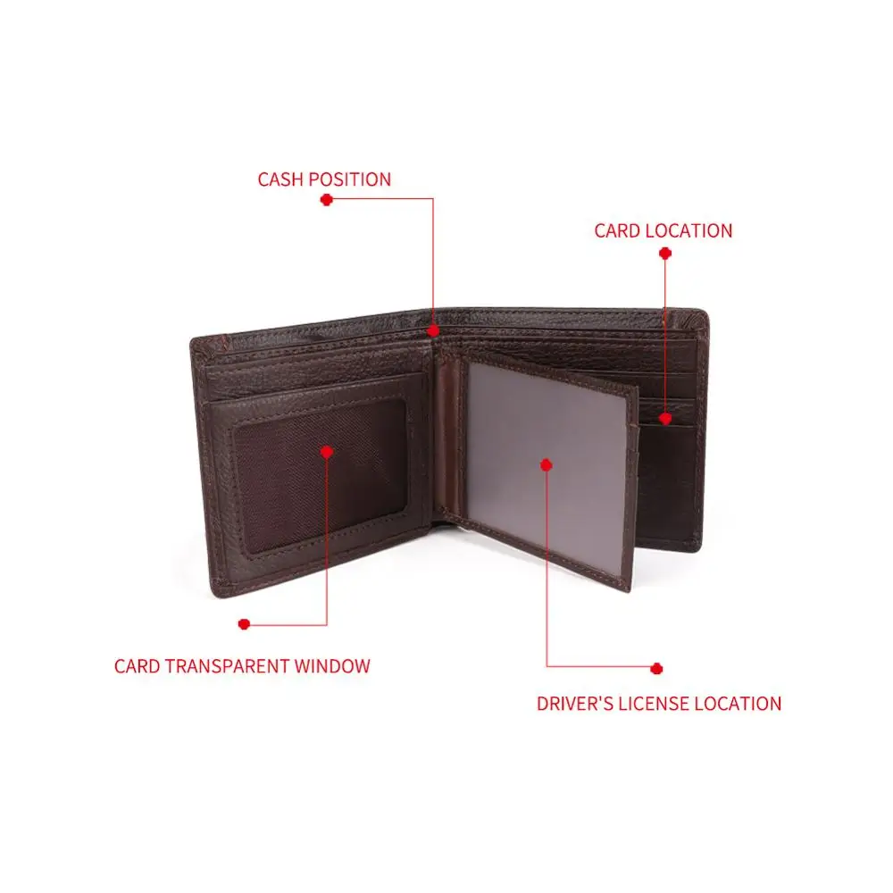 JOYIR RFID мужские кошельки Держатель водительских прав, настоящий компактный кожаный бумажник, повседневный кожаный кошелек, визитница, кошелек для мужчин