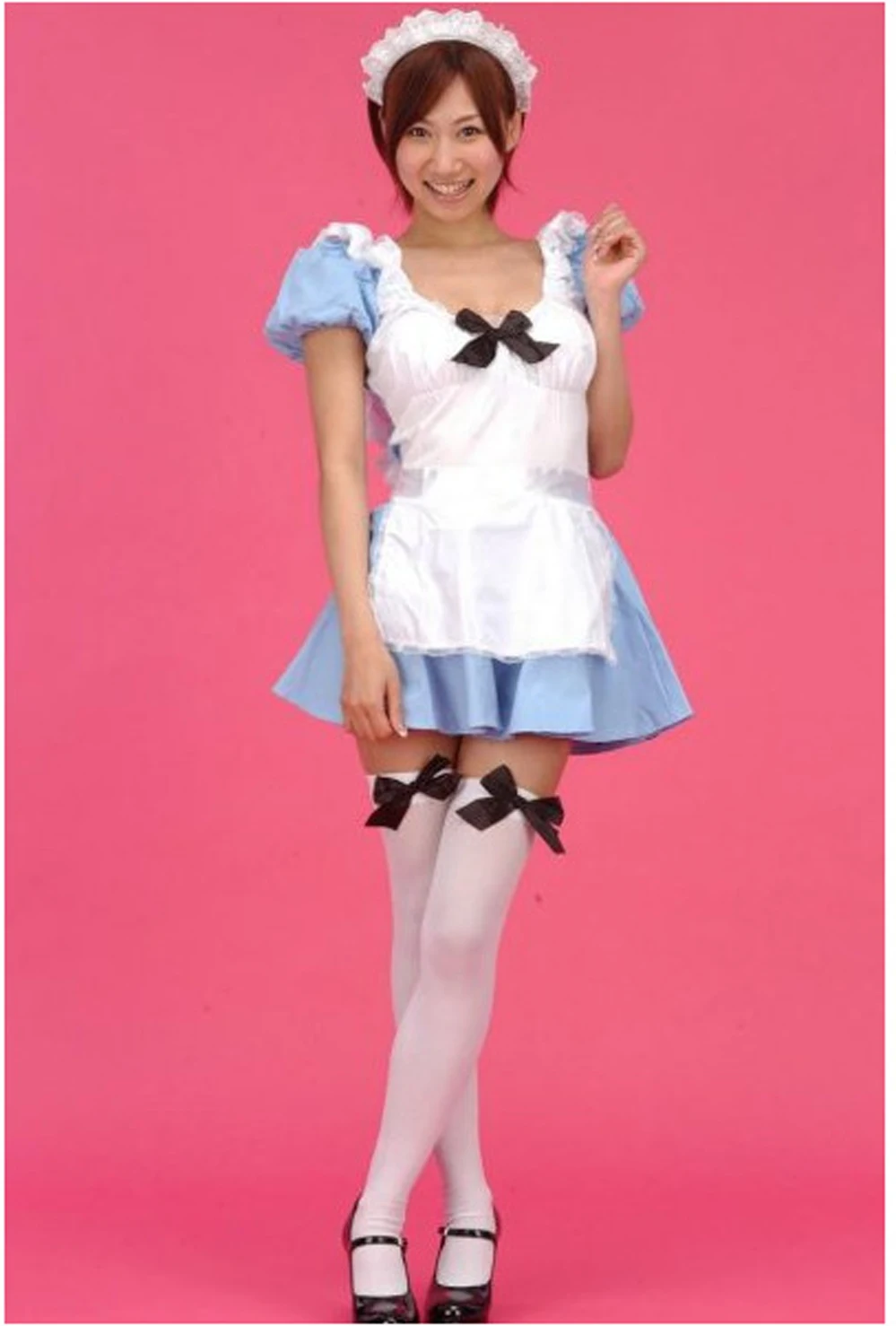 

Sexy Stockings Bow Women White Thigh Over Knee Girls Stretchy Ladies Spring New Fashion Solid Long High Chaussettes