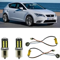 fog lamps for seat leon 5f1 hatchback stop lamp reverse back up bulb front rear turn signal error free 2pc