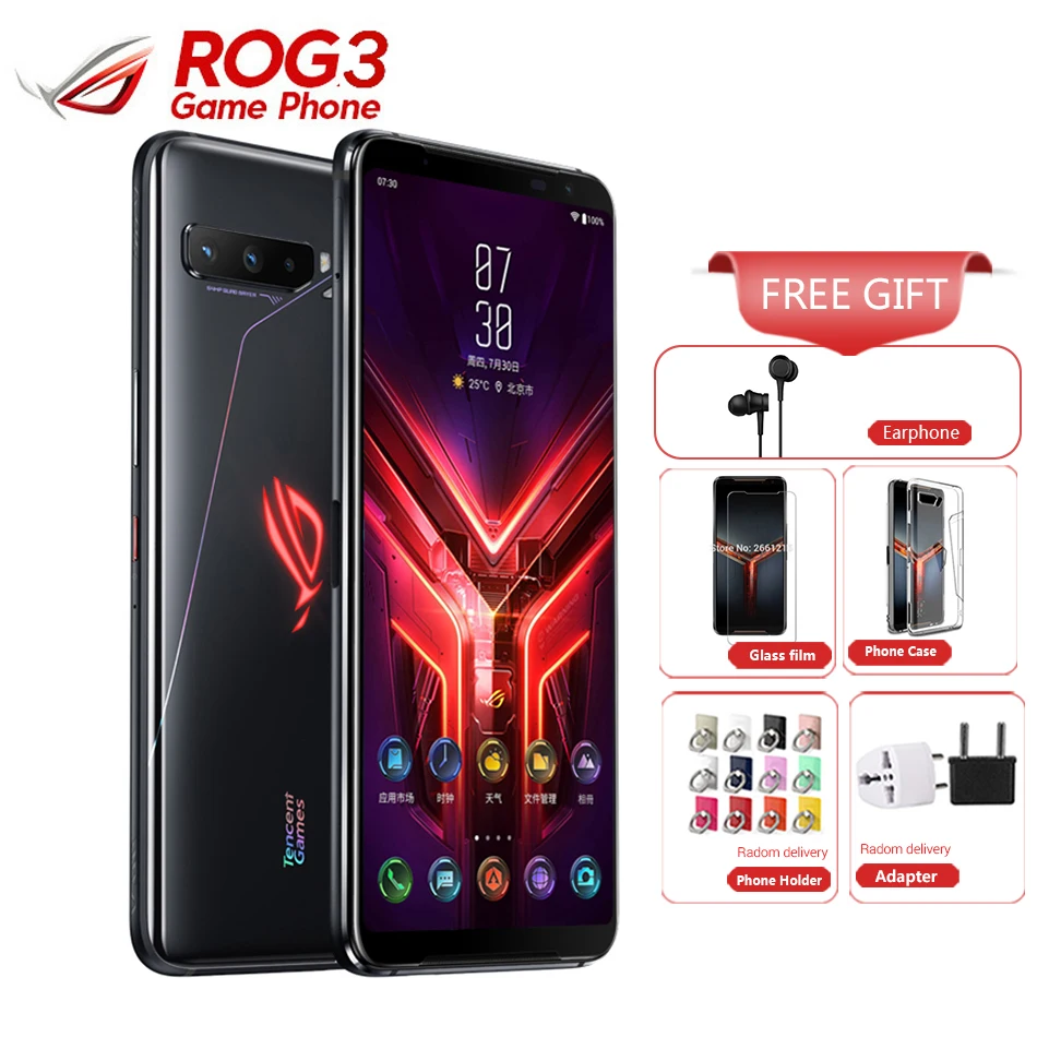 Asus ROG Phone 3 смартфон 512 ГБ 16 Snapdragon 865 + 6 59 дюйма 64 мп 6000 мАч|Смартфоны| |