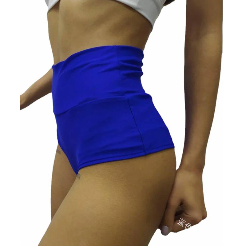 

WEPBEL Shorts Summer Sexy Solid Color Slim Yoga Shorts Women's Casual Elastic High Waist Sports and Fitness Shorts
