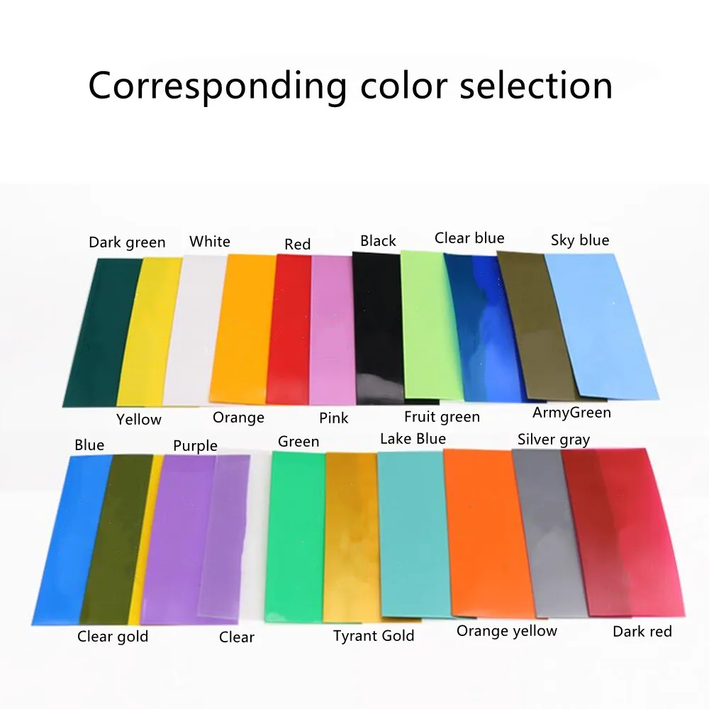 Термоусадочная трубка из ПВХ, 10 м/1 комплект, длина 22 мм, 25 мм, 27 мм, 28 мм, 32 мм, 35 мм, 38 мм, 42 мм, 44 мм, 48 мм, 50 мм