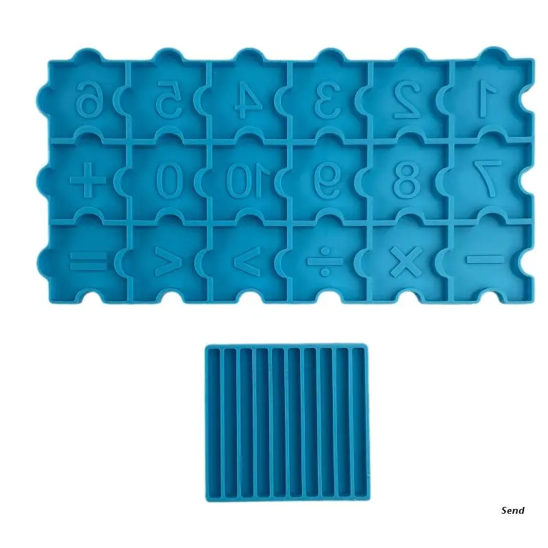 1 Набор детская математическая форма с УФ-кристаллами и эпоксидной смолой -