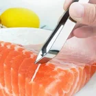 1 шт. рыболовная кость из нержавеющей стали зажим для пинцета Съемник рыболовная кость зажим для захвата кухни приспособления для морепродуктов