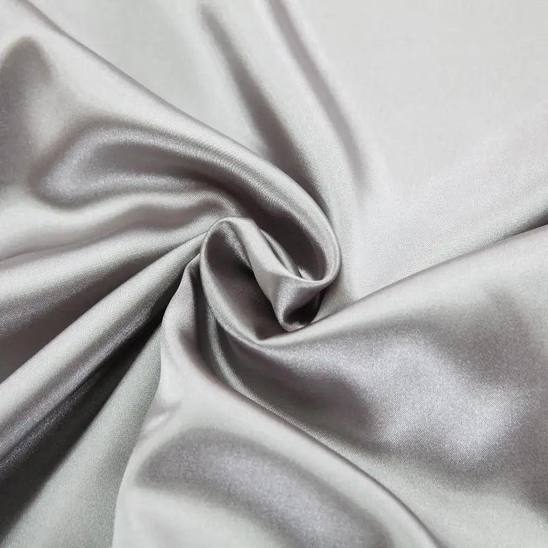 

100% Pure Satin Silk Bedding Set Home Textile King Queen Size Bed Set Bedclothes Duvet Cover Flat Sheet Pillowcases Wholesale
