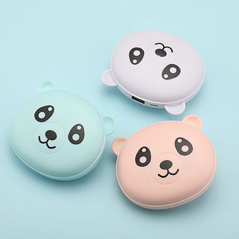 Зимняя Портативная USB грелка для рук мини с милым мультяшным медведем