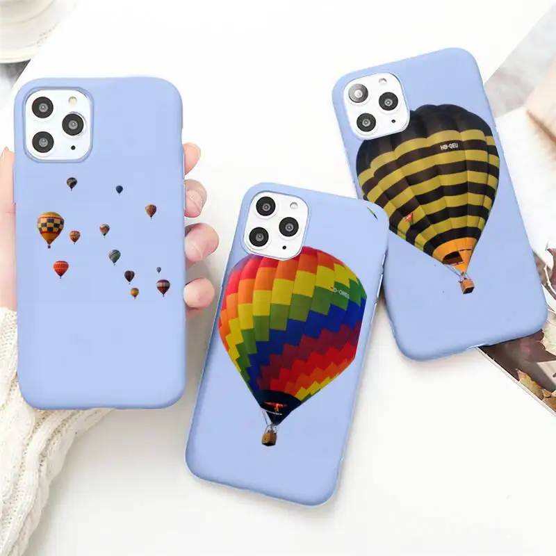 

Hot Air Balloon Phone Case For IPhone 12 Pro Max 6 6s 7 8 Plus XS XR 12mini Se 2020 Iphone 11 Pro Max Candy Case