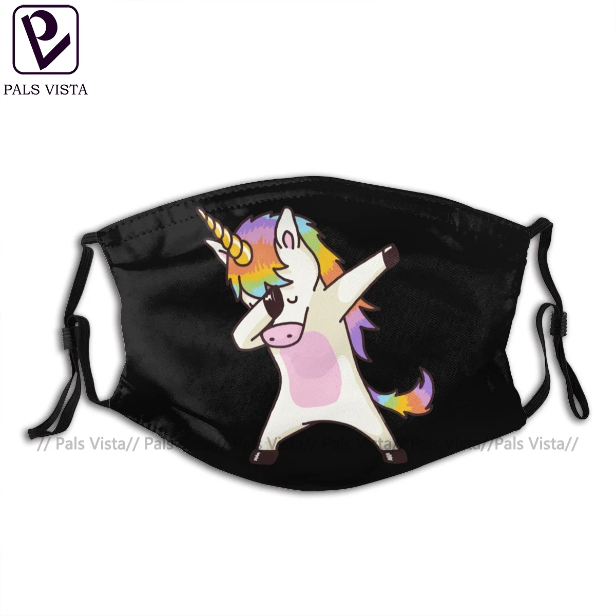 

Unicorn Mouth Face Mask Dabbing Unicorn Shirt Hip Hop Dap Pose Facial Mask Cool Fashion with 2 Filters for Adult