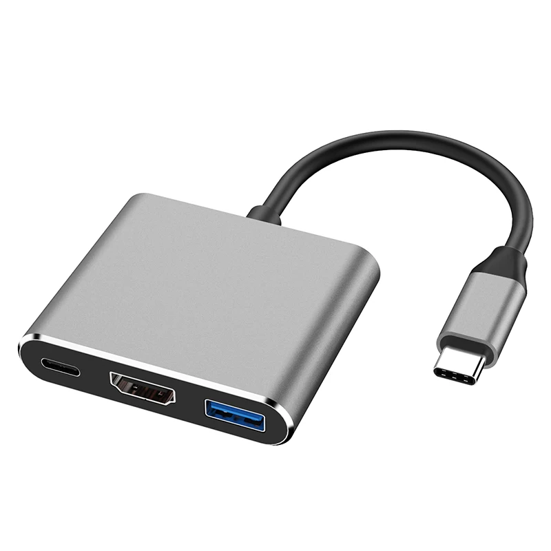 

Адаптер-конвертер 3-в-1 с портами USB 3,1 Type-C на HDMI, 4K 1080P
